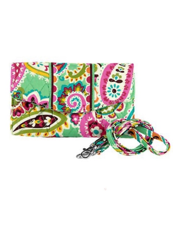 Vera Bradley Handbags - Vera Bradley Crossbody Strap Wallet in Tutti Frutti